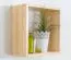 Mensola da parete in pino massello naturale Junco 291A | 40 x 40 x 20 cm | Design moderno