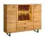 Set soggiorno Nobres 5 pezzi | Rovere nodoso | Illuminazione LED | Maniglie nere | Soft-close | Vetro antisol