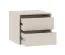 Armadio aperto Set C "Cabecao" 3 pezzi | Cashmere | 2 cassetti | 3 barre appendiabiti