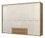 Armadio battente con cornice Gataivai 51 | Beige lucido/Noce | 224x272x56 cm | Spazio ottimale