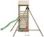 Torretta gioco "17A" incl. scivolo a onde, altalena doppia e scala in corda - 315 x 370 cm