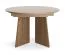 Tavolo da pranzo allungabile | tavolo da pranzo rotondo | 120-160 x 120 x 76 cm | allungabile fino a 160 cm | tavolo da sala da pranzo | colore noce | bordi in ABS | Belladere 09