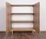 Cassettiera alta a due ante Ashford 04, colore: Rovere Riviera / Marmo Bianco - Dimensioni: 122 x 97 x 37 cm (A x L x P)