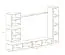 Pensile soggiorno moderno Balestrand 128 | Grigio e rovere Wotan | 180 x 280 x 40 cm | 5 ante