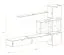 Pensile Balestrand 301 | Rovere Wotan/Nero | 200 x 310 x 40 cm | Illuminazione LED integrata
