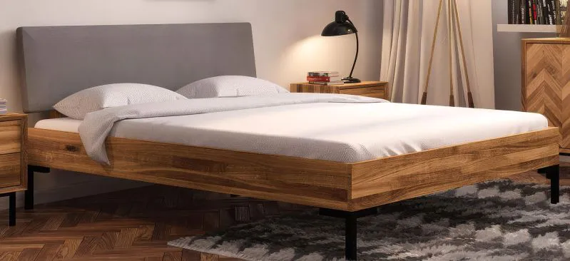 Letto francese Kumeu 01 | Faggio massello oliato | 140 x 200 cm | Design elegante