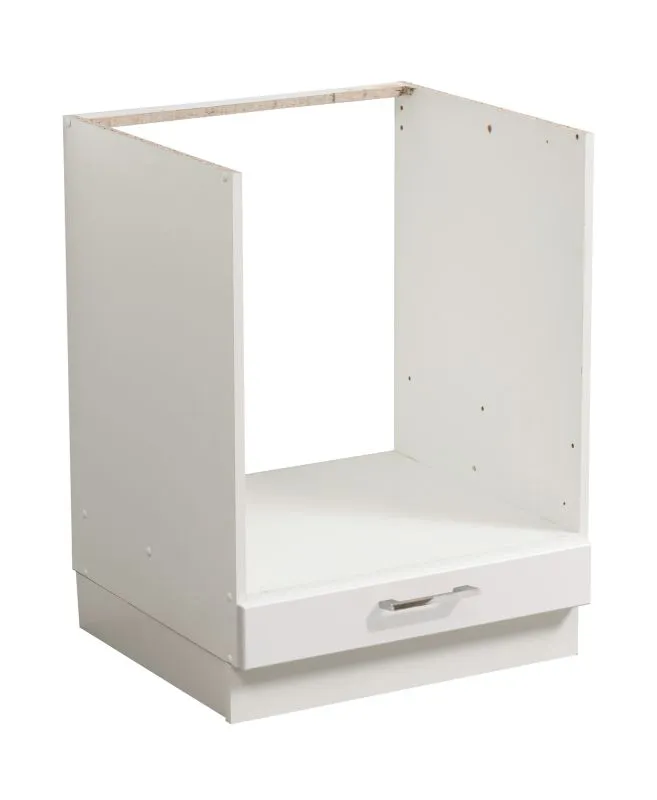 Base per elettrodomestici da incasso Kunja | Bianco lucido | 82 x 60 x 55 cm | Design moderno