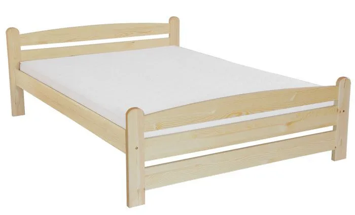 Letto matrimoniale king size 83 | Pino massiccio naturale | Rete a doghe inclusa | 180 x 200 cm
