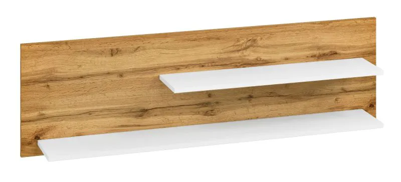 Mensola Temecula 08" | Rovere e bianco | 40 x 138 x 21 cm | Design moderno e robusto