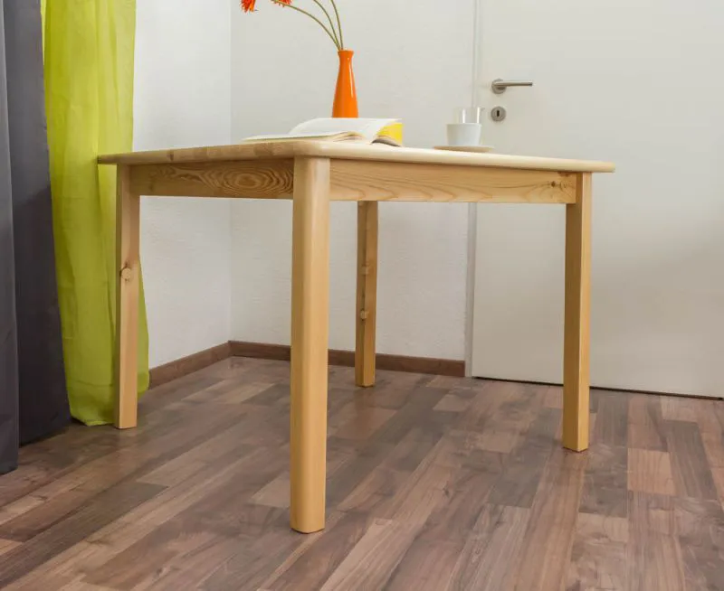 Tavolo quadrato 100 x 100 cm | Pino massiccio naturale | Design moderno e robusto