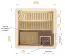 Sauna prefabbricata "Kawir" 68 mm, con 2 finestre e tetto con bordino - misure esterne (l x p x h): 194 x 194 x 199 cm