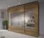 Armadio ad ante scorrevoli "Beverin" 01, rovere marrone scuro - 212 x 260 x 74 cm (h x l x p)
