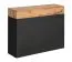 Pensile ingresso Pollestad 23 | Rovere Wotan e nero | 1 cassetto, 2 scomparti, 2 ribalte | 80 x 100 x 30 cm