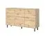 Cassettiera 6 scomparti Zapopan 06 | 3 ante | Rovere Artisan | 98 x 150 x 40 cm | Finitura pregiata