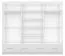Armadio scorrevole Lusatian 35 grigio | 3 ante con specchio | 7 scomparti, 4 cassetti | 218 x 250 x 61 cm