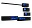 Pensile Volleberg 50 nero | 150 x 250 x 40 cm | Illuminazione LED blu | Design moderno