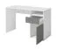 Scrivania Agia 05 bianco/grigio | 1 anta | 1 cassetto | 1 vano a giorno | 74 x 120 x 50 cm