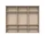 Armadio Neiafu 46 | Cashmere | 226 x 277 x 60 cm | 6 ante battenti | Soft-Close | Piedini regolabili