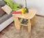 Tavolino in pino massello naturale 005 | Design moderno | 60 x 65 x 65 cm | Colore naturale