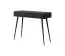 Toeletta Sloughia 15 nera | Protezione bordi ABS | Maniglie e gambe in metallo | Fronte a doghe elegante | 78 x 100 x 38 cm
