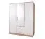 Armadio ad ante battenti "Hannut" 12, bianco / rovere - 190 x 150 x 56 cm (h x l x p)