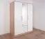 Armadio ad ante battenti "Hannut" 12, bianco / rovere - 190 x 150 x 56 cm (h x l x p)