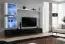 Pensile Balestrand 277 | Bianco/Nero | 180 x 280 x 40 cm | Apertura a pressione | Illuminazione LED