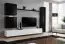 Pensile sospeso Balestrand 118 nero/bianco | 180 x 280 x 40 cm | 5 ante | Design moderno e spazioso
