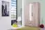 Armadio ante battenti Kovin 05 | Grigio rovere | Specchio | 2 cassetti | 205 x 120 x 52 cm