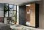 Armadio ante battenti "Filiates" 01 | Nero e Rovere Artisan | 2 cassetti | Specchio integrato | 203 x 220 x 54 cm
