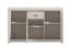 Madia "Rakovica" 03, color cashmere, maniglie e gambe: metallo, 3 ante a battente, 1 cassetto, 6 scomparti, bordi in ABS, 147,5 x 41,5 x 91,5 cm