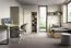 Armadio angolare Sampont 02 | Verde menta e rovere scuro | 195 x 95 x 95 cm | 10 ripiani | 2 appendiabiti | Robusto