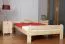 Letto alla francese "A11", pino massiccio, naturale, incl. rete a doghe - 140 x 200 cm