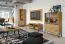 Vetrina moderna "Buzet" 05 | Rovere e nero | Parzialmente massello | 140 x 94 x 40 cm