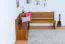 Panca angolare in pino massello rovere rustico Junco 243 | Design moderno | 84 x 140 x 182 cm | Alta qualità