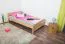 Letto 1 piazza e mezza faggio massello naturale 117 | Rete a doghe inclusa | 120 x 200 cm