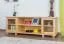 Mobile porta TV in pino massiccio naturale "004" | Design moderno | 55 x 156 x 47 cm | 2 passacavi