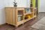 Mobile porta TV in pino massiccio naturale "004" | Design moderno | 55 x 156 x 47 cm | 2 passacavi