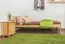 Letto singolo in pino massello naturale 74 | Rete a doghe inclusa | 80 x 200 cm | Design moderno