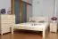 Letto matrimoniale "A3", pino massiccio, naturale, incl. rete a doghe - 160 x 200 cm