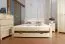 Letto matrimoniale "A3", pino massiccio, naturale, incl. rete a doghe - 160 x 200 cm