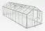 Serra Endivie L15, lastra in policarbonato alveolare 6 mm, superficie: 14,10 m² - misure: 640 x 220 cm (l x p)