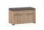 Set ingresso Paduna 5 pezzi | Rovere Artisan | Armadio, cassettiera, scarpiera con cuscino, specchio, appendiabiti 6 ganci
