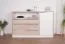 Comò Cerdanyola 10, colore: rovere / bianco - Dimensioni: 91 x 148 x 40 cm (A x L x P)