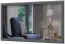 Specchio Lotofaga 13 grigio | Moderno | 75 x 125 x 4 cm | Design elegante per ogni ambiente