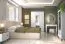 Scrivania "Barbe" 28, bianco opaco / rovere, maniglie: nere, 1 cassetto, 79 x 102 x 50 cm