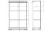 Cassettiera Sentis 08 marrone scuro | 136 x 88 x 39 cm | Design rustico moderno | Spazio ottimizzato