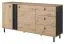 Cassettiera Gardane 05 | Rovere e antracite | 82 x 165 x 40 cm | Design moderno e spazioso