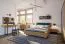 Cassettiera Slatina 10 | Rovere/Nero | Parzialmente massello | 71x140x45 cm | Design moderno e stabile