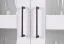 Vetrinetta Tellin 02 | Bianco lucido | 190 x 90 x 40 cm | Design moderno per cameretta